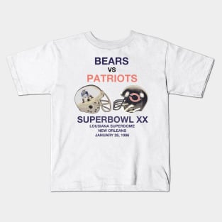 Bears vs Patriots 86 --- Classic Aesthetic Kids T-Shirt